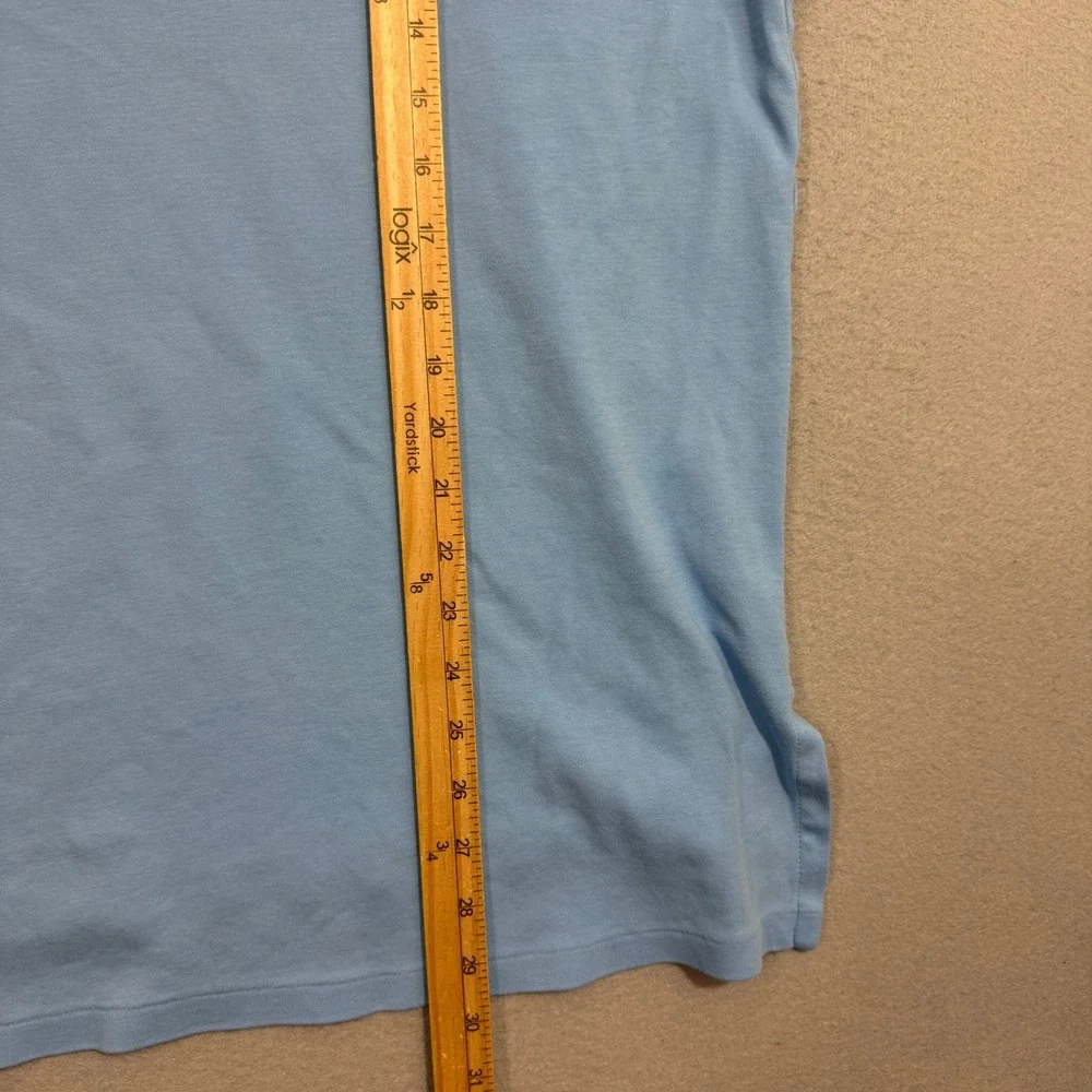 Vintage Polo Ralph Lauren Shirt Men XXL Blue Custom Fit Short Sleeve Yellow Pony